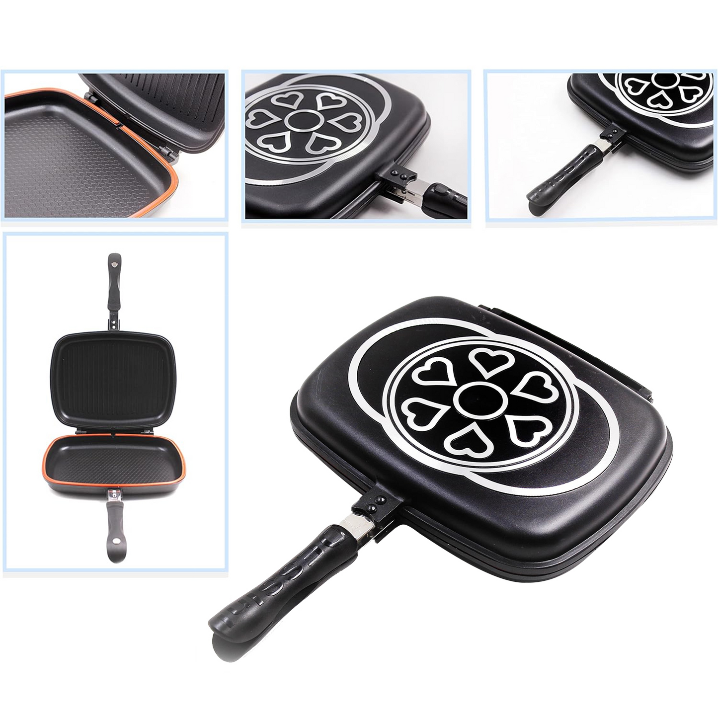 مقلاة و شواية مزدوجة بضمان عامين