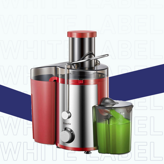 • Centrifugal juicer for whole fruits and vegetables with a two-year warranty